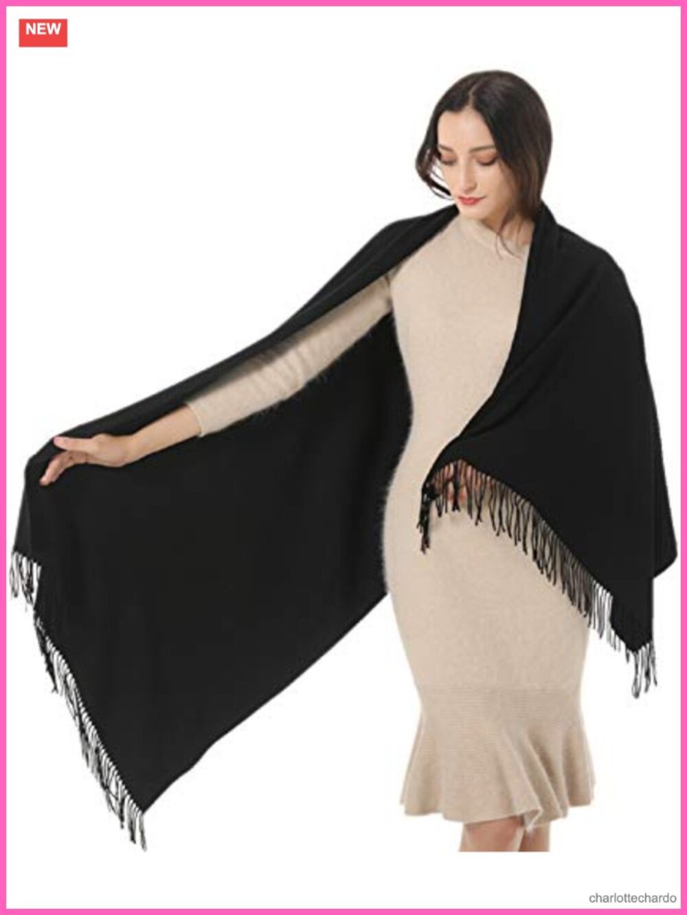 Large Pashmina Shawl Wrap Soft Winter Scarf Women's Evening Dress